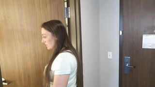 Slutty Hotel Manager Satisfies Angry Guest! - Melanie Hicks and Heath Drillser