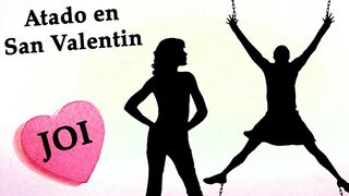 Audio erótico día San Valentin, atado con varias mujeres. JOI Voz española.