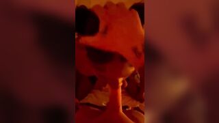 Black 19 year old blowing penis