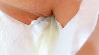 A amazing bimbos can't hold peeing into a diaper point of view