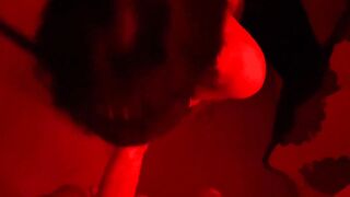 Submissive walks on a leash like a dog