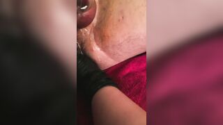 Caged sissy gets fingers