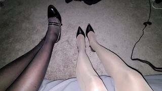 Smell sweaty nylon toes after 15 hours of wear