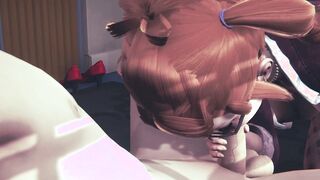 Anime Uncensored - Claudia Fellatio And Hand Job - Japanese oriental