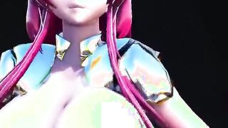 MMd r18 red oral sex lady huge boobs so Hottie and sensual 3d animated
