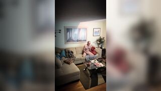 uncle caught on home security camera