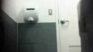 Cute Blonde Restroom Spy