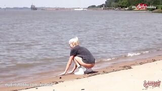 MyDirtyHobby - Amateur hot blonde outside anal compilation