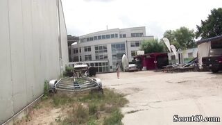 German Scout - Pia (barely legal) Seduce Anal Plowed at Street