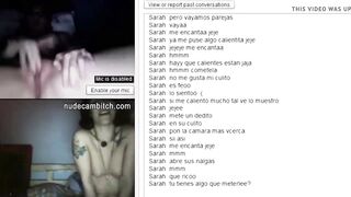 Lesbian couple pleasuring each other front of the web cam