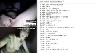 Lesbian couple pleasuring each other front of the web cam