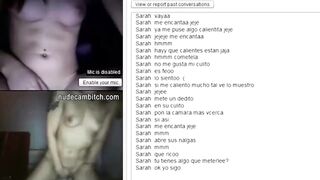 Lesbian couple pleasuring each other front of the web cam