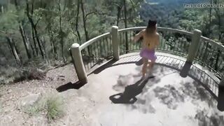 Stacked blonde milf with a fabulous butt liking public sex
