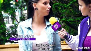 BUMS BESUCH - Kinky Bombshell German myfreecam Jolee Love fucks random