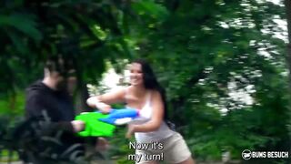 BUMS BESUCH - Kinky Bombshell German myfreecam Jolee Love fucks random