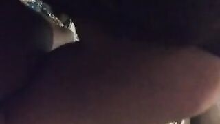 Vixen1217 worships a Texas huge ebony penis bull