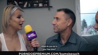 BUMS BESUCH - Huge Tits German porn star Dana Jayn fucks