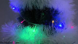 Guy Passionate Doggy Style Fucking Cutie Under the Christmas