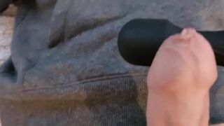 I take his penis out and use sex toy on it