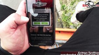 Chubby german Milf with natural titties and brown hair during