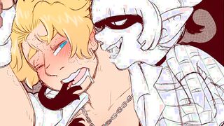 (Drawing Timelapse) Vampire Queen blows and seduces pious Vampire Hunter
