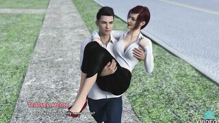 ABOVE THE CLOUDS #07 • Grabbing her bood, obviously by