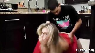 nailed my babe stepmom inside kitchen