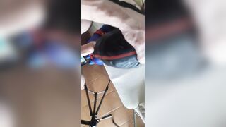 Stupid submissive mom tied and blindfolded throated on high heels into a super sexy oral POV action