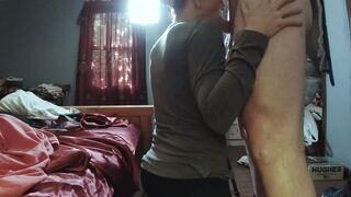 Gilf pays with her throat, her son owes me cash