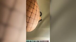 Goddess African Skank Khloe Kxxxng Squirts For First Time point of view