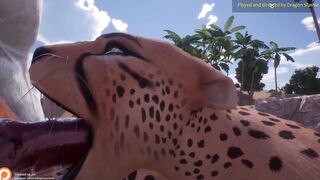 Sucking the White Lion - Furry