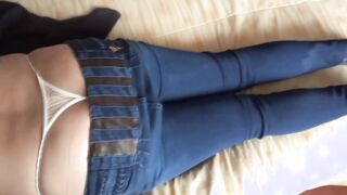 Cumming on my maid's butt - Fucked local girls on