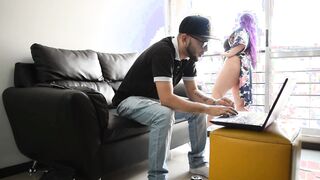 Soldier Fix my PC and banged! me