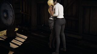 Mikasa futa fucks Historia Reiss 3D anime