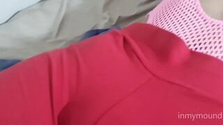 Part one - Closeup on eighteen's bald cameltoe. She let