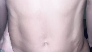 Muscular Latino ride on top of a penis abs flexing veins popping