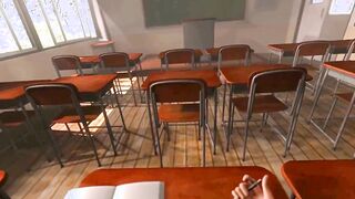 Cartoon 3D sex school sluts