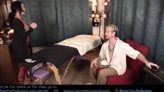 Cheating Fiance Offer Oily Toejob to Masseurs Huge Dick -