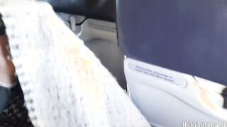 Head and masturbation inside Air Plane