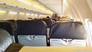 Head and masturbation inside Air Plane