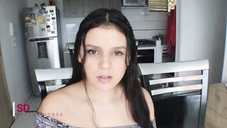 MY STEPSISTER OWES ME CASH SO I BANGED! HER INTO