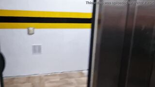 I was caught squirting into my hotel's elevator