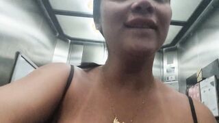I was caught squirting into my hotel's elevator