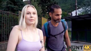 HUNT4K. Bro accepts cash and watches how his mistress gets