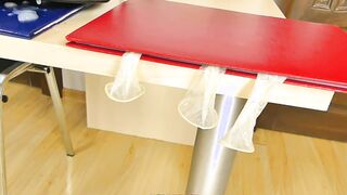 NYLON mom BOSS WRECKED ANAL NEW SECRETARY, BONED FAKE-COCK, ASS PLUG, HUMILIATED HER CUM OF WORKERS