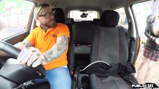 Blonde British Hot blows and gets screwed by driving tutor