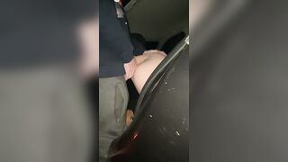 Anal fucking into vehicle