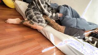 My roommate. Let’s watch if his penis is as huge as they say