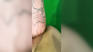 Fisting my juicy cunt on the pool table
