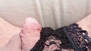 I so enjoy masturbating a long clitoris into new lacy panties